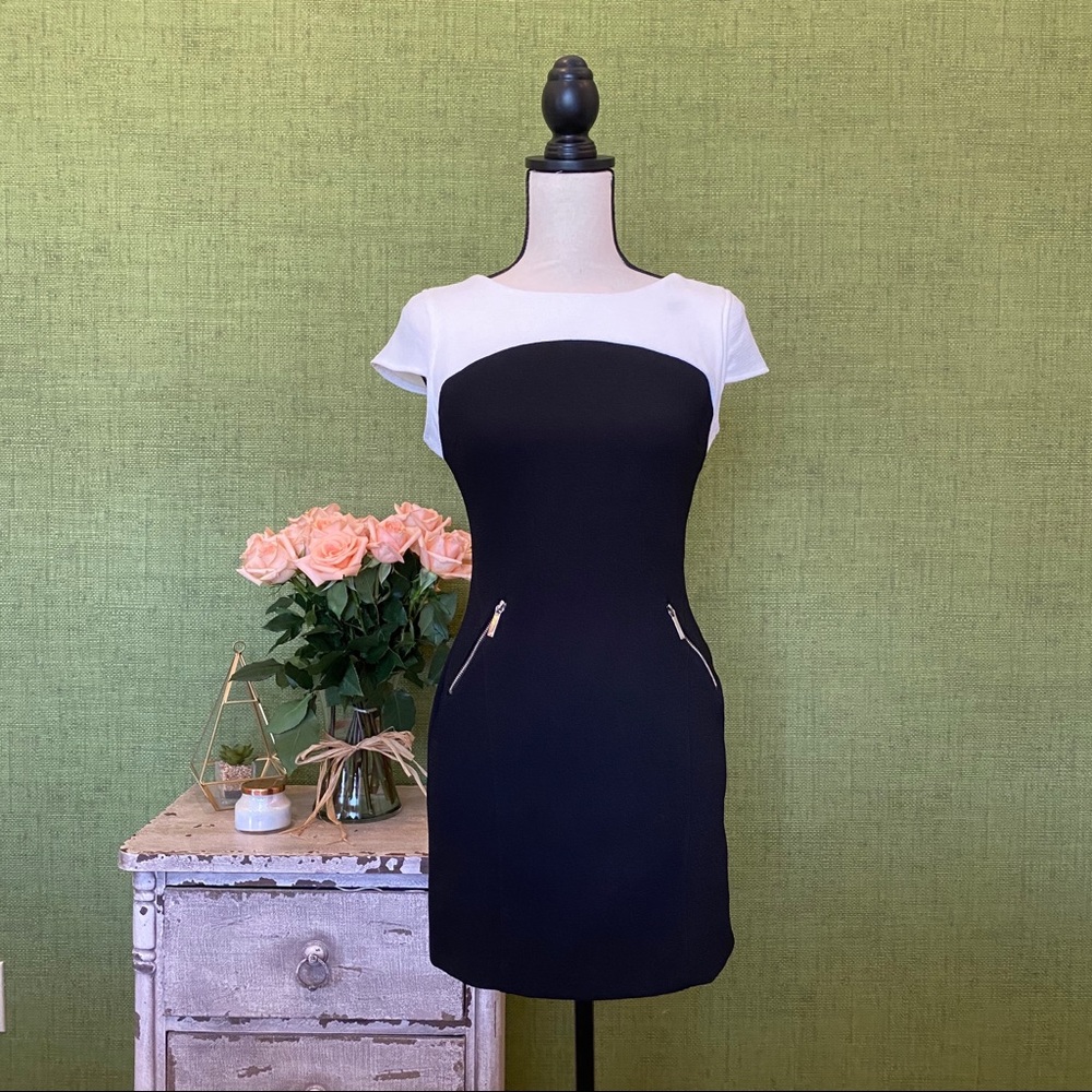 Black and White Mini Dress